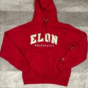 Champion Red Elon University Hoodie